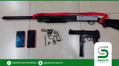 Dos aprehendidos con armas de fuego en Manabí