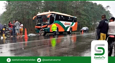 Un muerto en accidente de tránsito en Quinindé