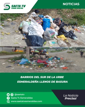 BARRIOS DEL SUR DE LA URBE LLENOS DE BASURA