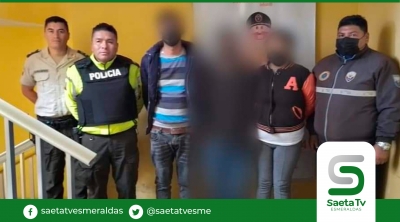 En Riobamba policía detiene a tres ciudadanos por presunta trata de persona