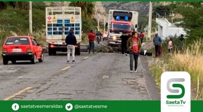 Paro nacional: manifestantes bloquean por segundo día las vías que conectan provincias de frontera norte, buses suspenden salidas