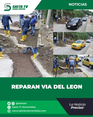 REPARAN VIA DEL LEON