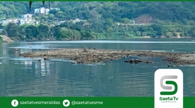 El río Esmeraldas sigue secándose por la Propicia 1