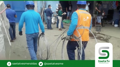 Intendente de Policía encontró algunos metros de cables de la C.N.T.