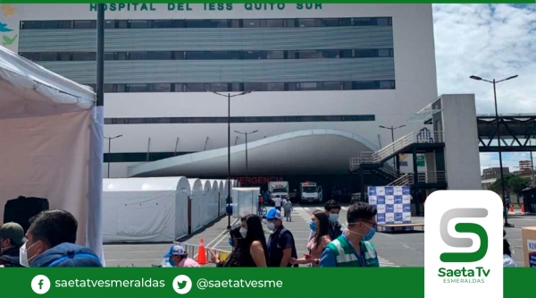 200 pacientes diarios de COVID llegan a hospital del IESS Quito Sur