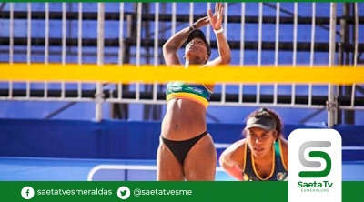 Dupla esmeraldeña femenina de voleibol playa se clasificó al mundial por Ecuador