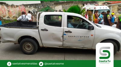 Choque lateral en calles México y Cartagena