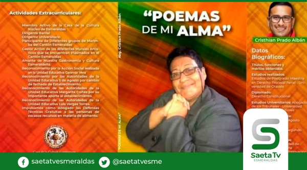 Cristhian Prado lanza libro &quot;poemas de mi alma&quot;