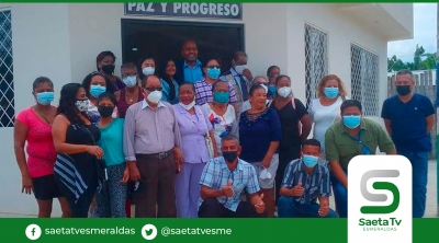 Inauguran casa comunal  del barrio &quot; Paz y Progreso&quot; en la parroquia Tonsupa