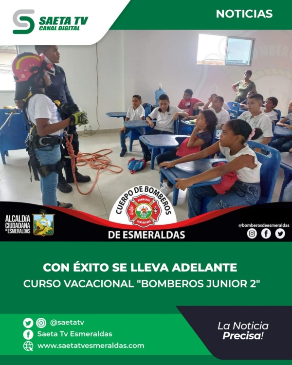 CON ÉXITO SE LLEVA ADELANTE CURSO VACACIONAL &quot;BOMBEROS JUNIOR 2&quot;