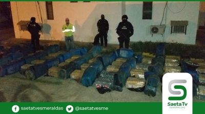 Más de 1 tonelada de drogas encontrada en zona rural de Manabí