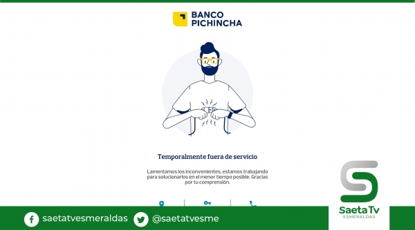 Usuarios reportan problemas en sistema del Banco del Pichincha