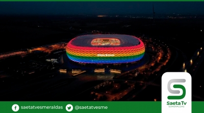 La UEFA rechaza la solicitud de iluminar el Allianz Arena con los colores del arco iris para el partido de la Eurocopa 2020