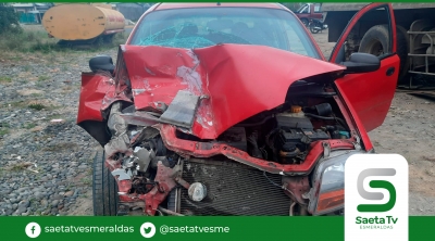 Accidente por estrellamiento en vía de los puentes