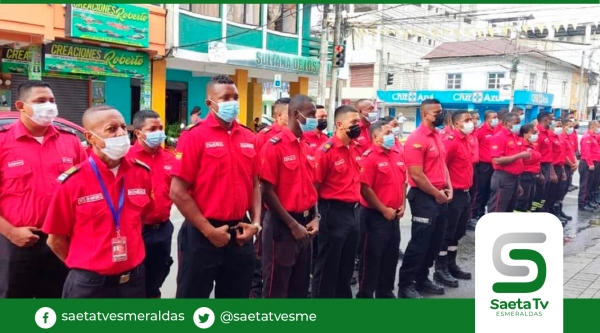 Cuerpo de Bomberos de Esmeraldas intensifica actividades a favor de la ciudad