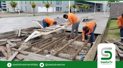 Inició reparación de camineras de Playa Las Palmas