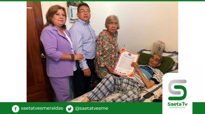 Colegio de periodistas de Manabí rindió homenaje en vida a Edgar Quiñones Sevilla