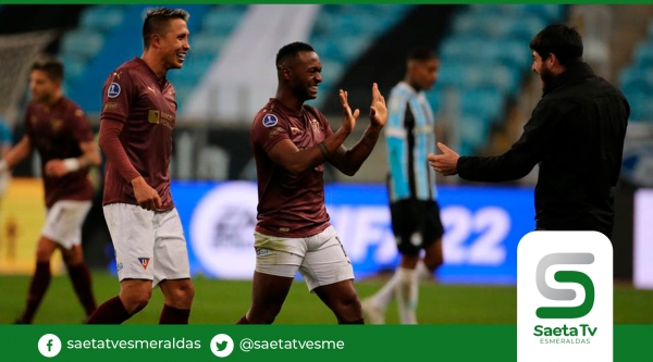 Liga de Quito, a los cuartos de final de la Copa Sudamericana con la victoria 1-2 sobre Gremio en Brasil