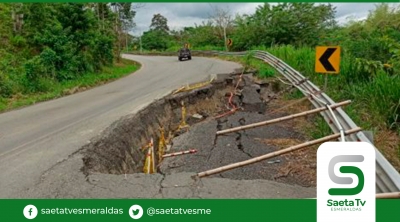 Vía Quinindé-Esmeraldas sin atención del gobierno de Lasso