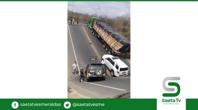 Un puente se vino abajo en la vía Manabí-Guayas