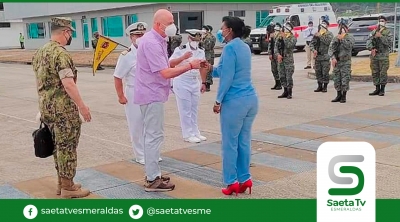 Vicepresidente de la república fue recibido por Gobernadora y Alto Mando Militar