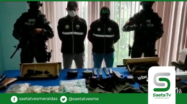 Armas de fuego, municiones y explosivos decomisados en operativo policial