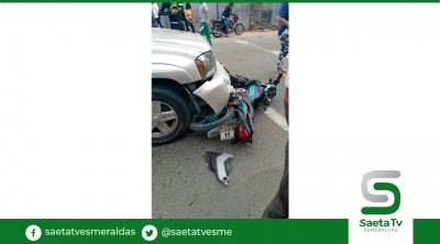 Accidente de tránsito en Olmedo y 10 de Agosto